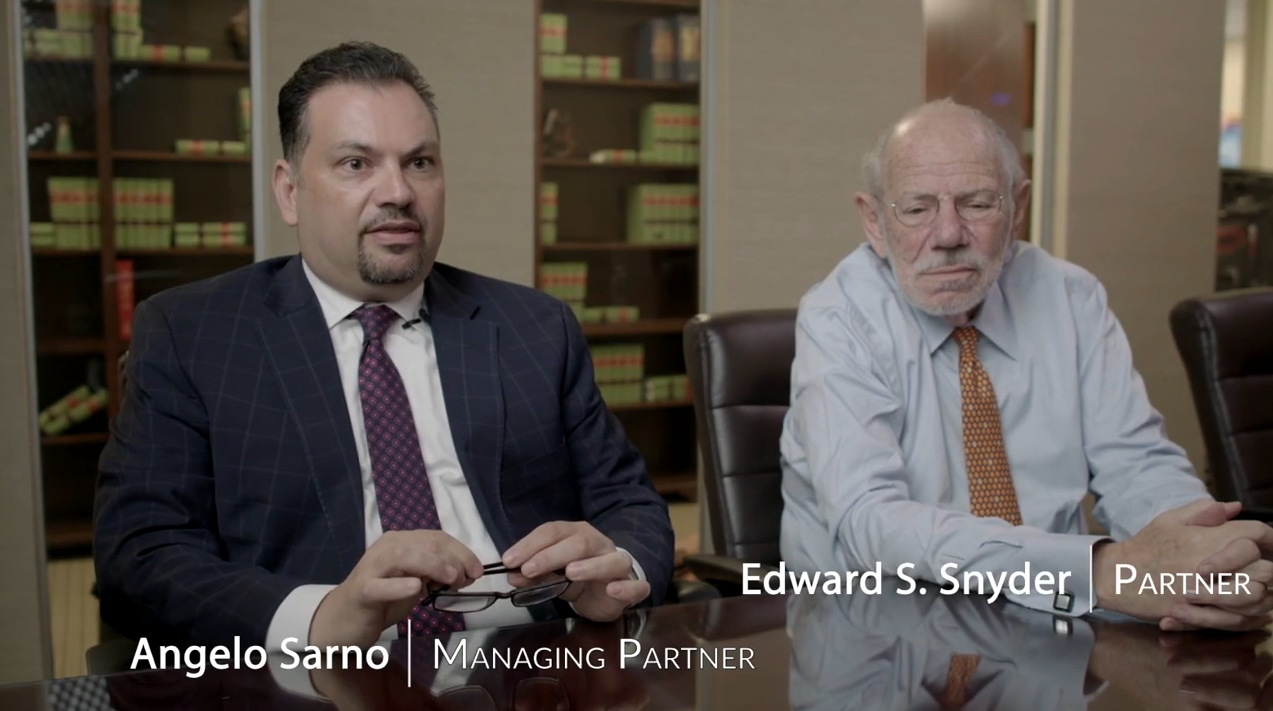 The Snyder Sarno D'Aniello Maceri da Costa LLC Story Law Firm Video Roseland, NJ